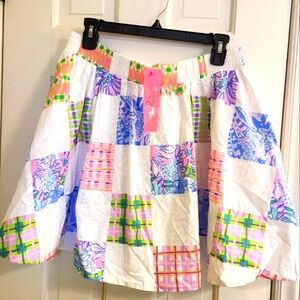NWT Lilly Pulizter patchwork skirt